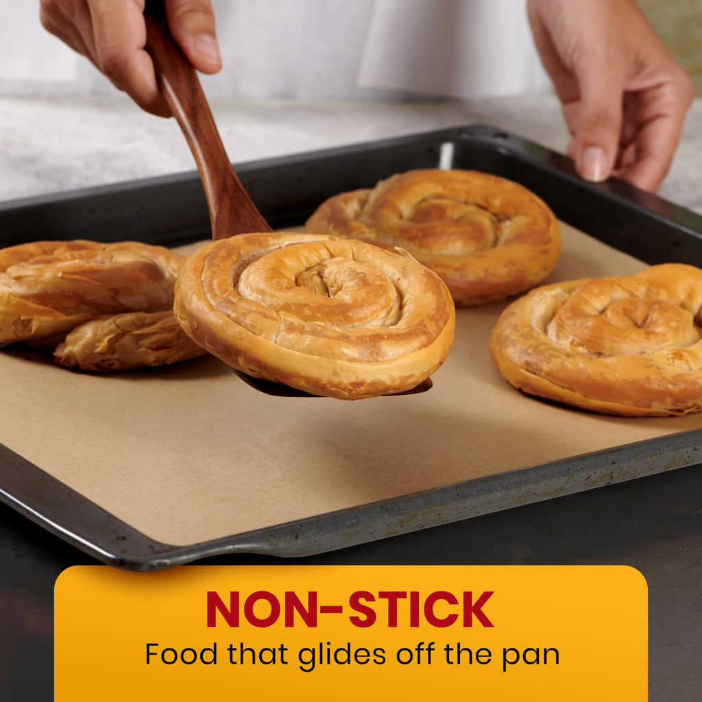 Parchment Paper Baking Sheets by Baker’s Signature | Precut Silicone Coated & Unbleached – Will Not Curl or Burn – Non-Toxic & Comes in Convenient Packaging – 12x16 Inch Pack of 220