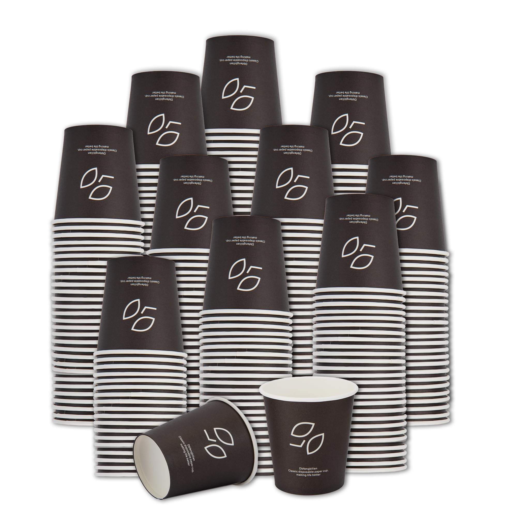 Dbfengbilian 3 oz Paper Cups, 600 Ct – Leak-Proof & Recyclable Disposable Coffee Cups, Food-Safe Poly Lining for Hot Drinks Like Espresso, Tea, and Hot Chocolate – Ideal for Office, Home, Party