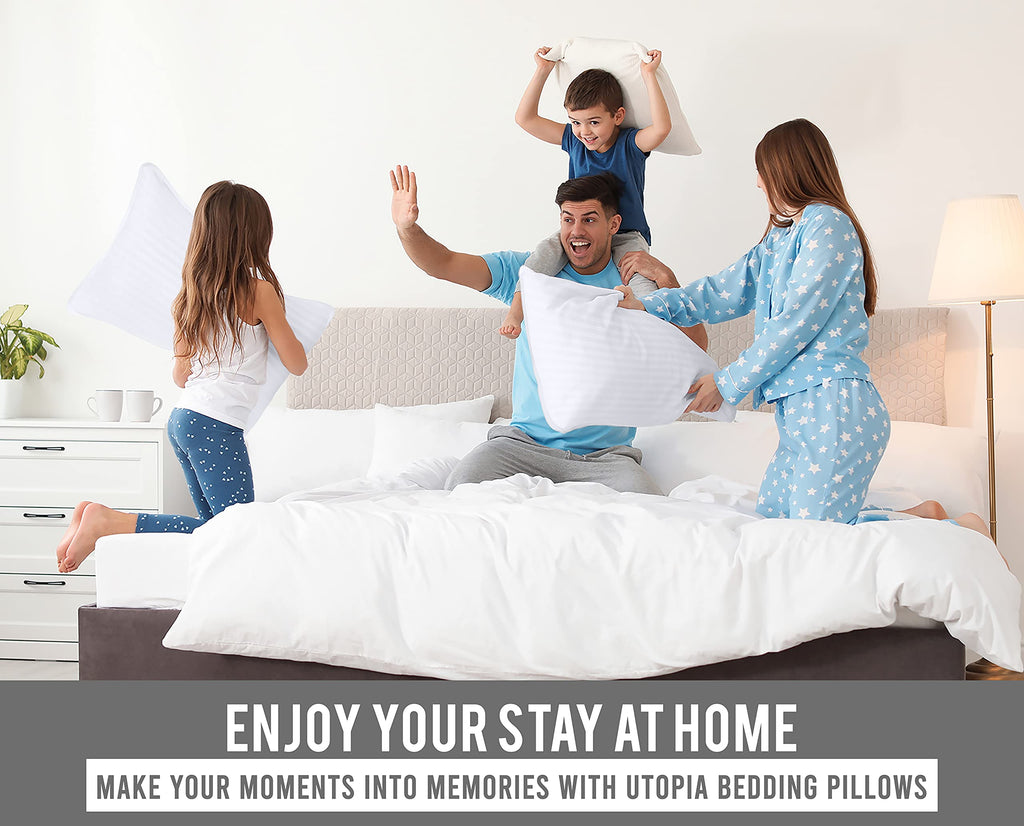 Utopia Bedding Bed Pillows for Sleeping Queen Size, Set of 2, Cooling Hotel Quality, for Back, Stomach or Side Sleepers