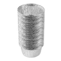PLASTICPRO 3.5'' Inch Round Ramekins Muffin Cups Tin Foil Cupcake Pans Disposable Aluminum, Freezer & Oven Safe Pack of 50