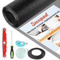 Secopad Window Screens Replacement Repair Kit, 39" x 78" Screen Door Mesh Replacement Kit, Durable Fiberglass Mesh Screen Roll with Tools for Windows Doors Patio and Porch Screens, Black