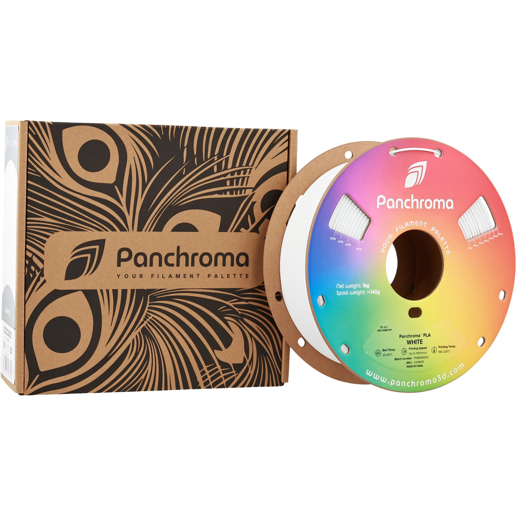 Polymaker Panchroma PLA White 3D Printer Filament, 1.75mm, 1kg Spool, Easy to Print, High Speed Printing, Tangle Free, AMS Compatible, Perfect for Toys, Decor, Miniatures, Models & Cosplay