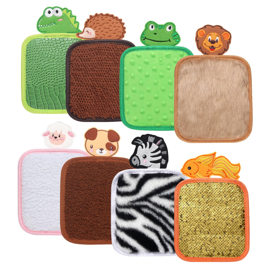 8 Set Different Textures Sensory Mats for Sensory Walls Sensory Floor Tiles Sensory Room Items Early Sensory Tactile Training, Autistic Children Special Education Classroom Must Haves