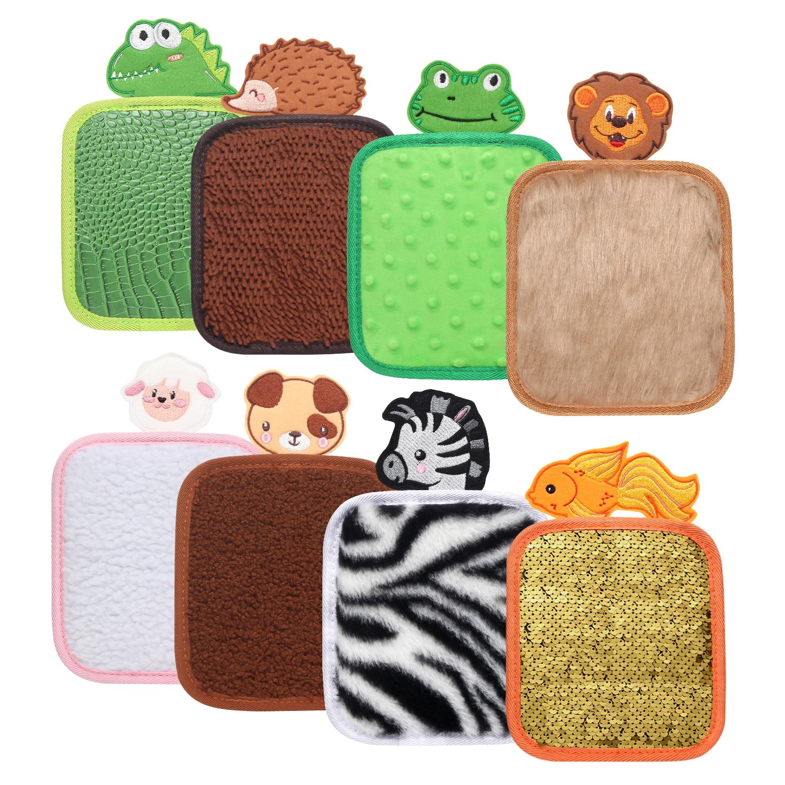 8 Set Different Textures Sensory Mats for Sensory Walls Sensory Floor Tiles Sensory Room Items Early Sensory Tactile Training, Autistic Children Special Education Classroom Must Haves