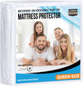 Utopia Bedding Waterproof Mattress Protector Queen Size, Premium Terry Mattress Cover 200 GSM, Breathable, Fitted Style with Stretchable Pockets (White)