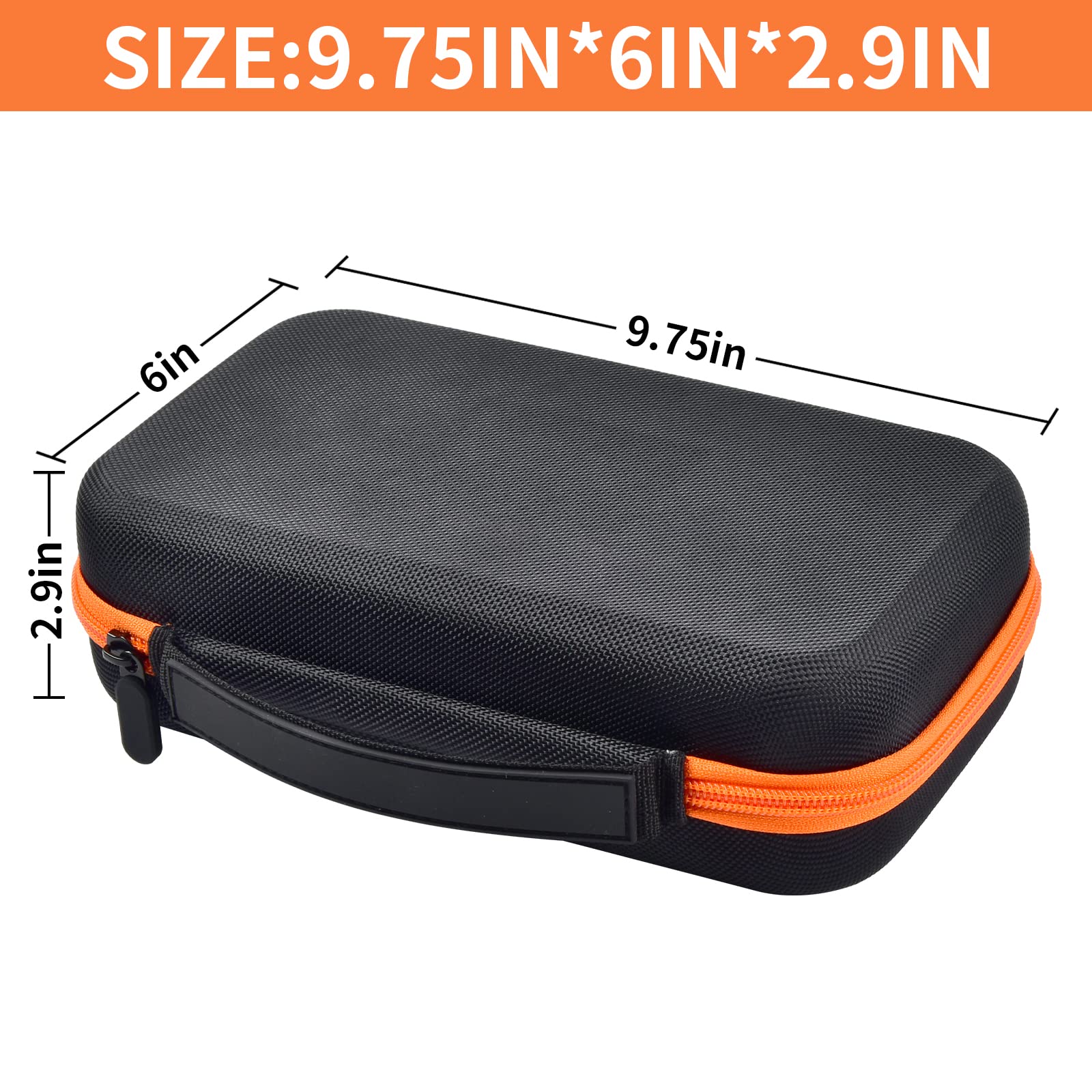 Case Compatible with Klein Tools ET310 AC Circuit Breaker Finder & 80041 Outlet Repair Tool Kit & RT250 GFCI Receptacle Tester. Electrical Storage Organizer Holder Bag (Box Only)-Orange Inner