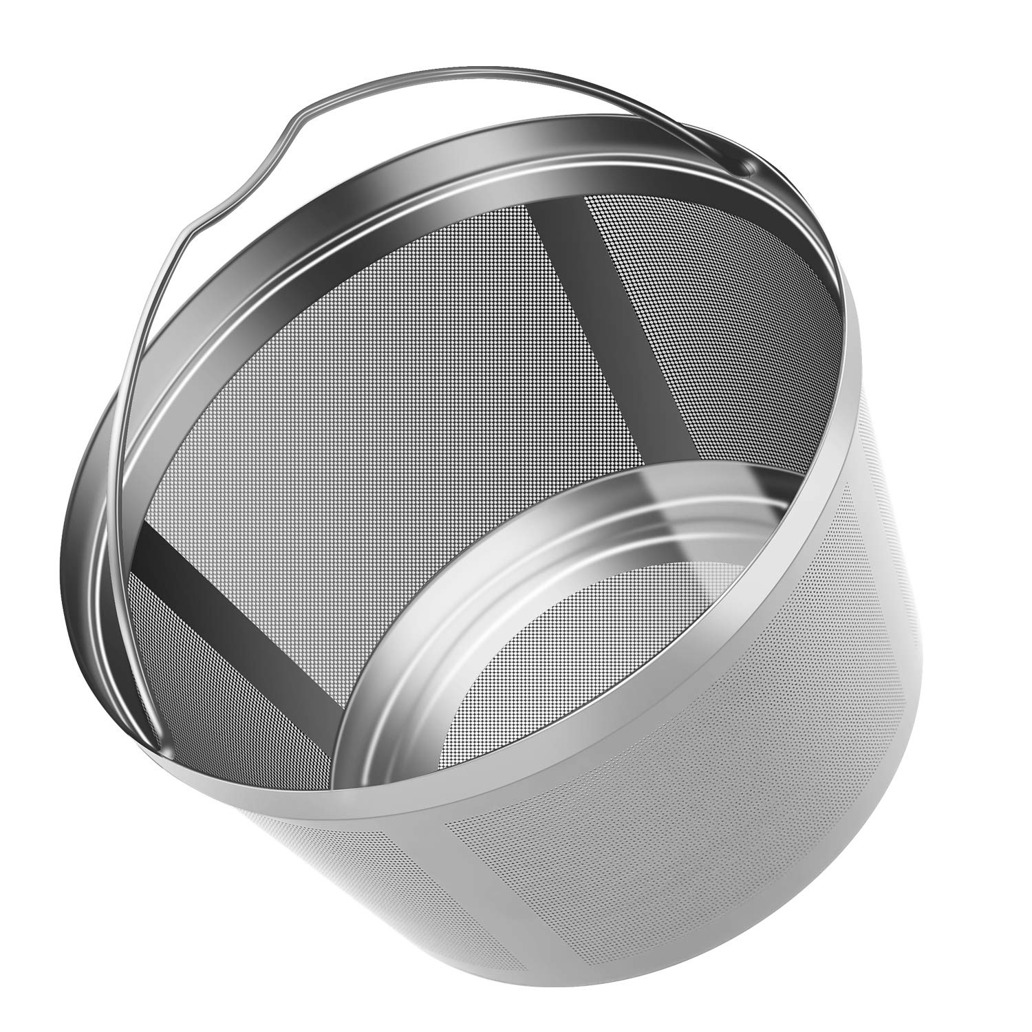 Reusable Coffee Filters 8-12 Cup Permanent Coffee Filters Basket Washable Compatible with Mr. Coffee Black & Decker Coffee Maker Filter 6-12 Cup