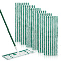 NIXOOT 6 Pack Microfiber Mop Pads for Libman, Reusable Wet & Dry Mop Heads, Machine Washable, Green, Multi-Surface Floors (Vinyl, Wood, Laminate, Marble, Stone, Tile)