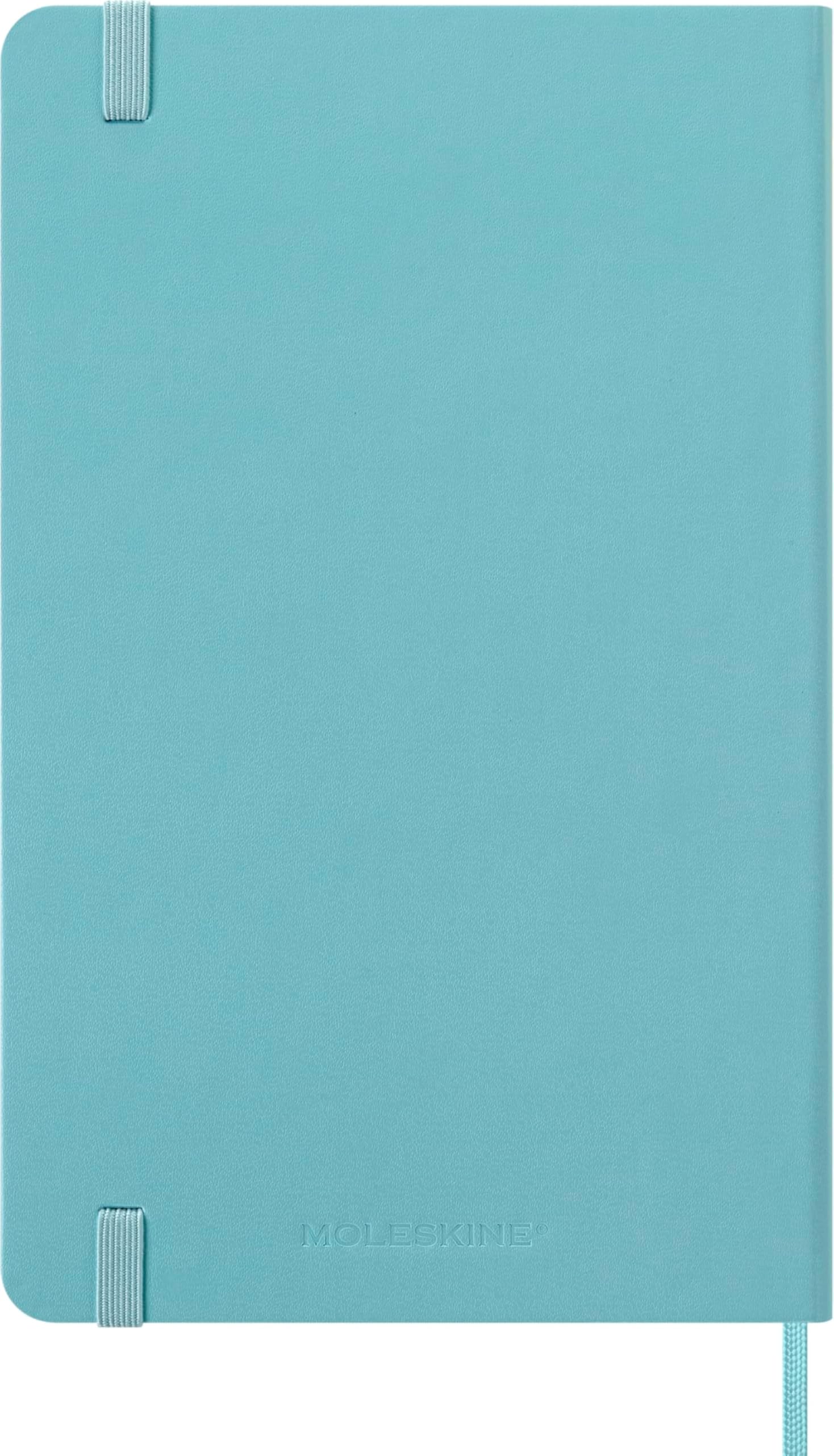 Moleskine Classic 18 Month 2025-2026 Weekly Planner, Hard Cover, Large (5" x 8.25"), Aquamarine, 208 pages