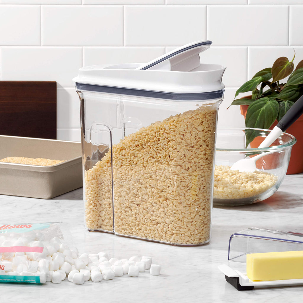 OXO Good Grip Pop Cereal Dispenser, 4.5-Quart, Clear