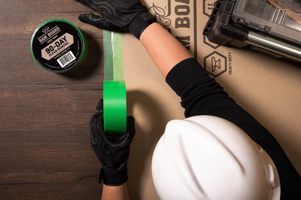 Ram Board Edge Tape - 90-Day Clean Removal - No Residue Anchoring Tape - 2" x 164'