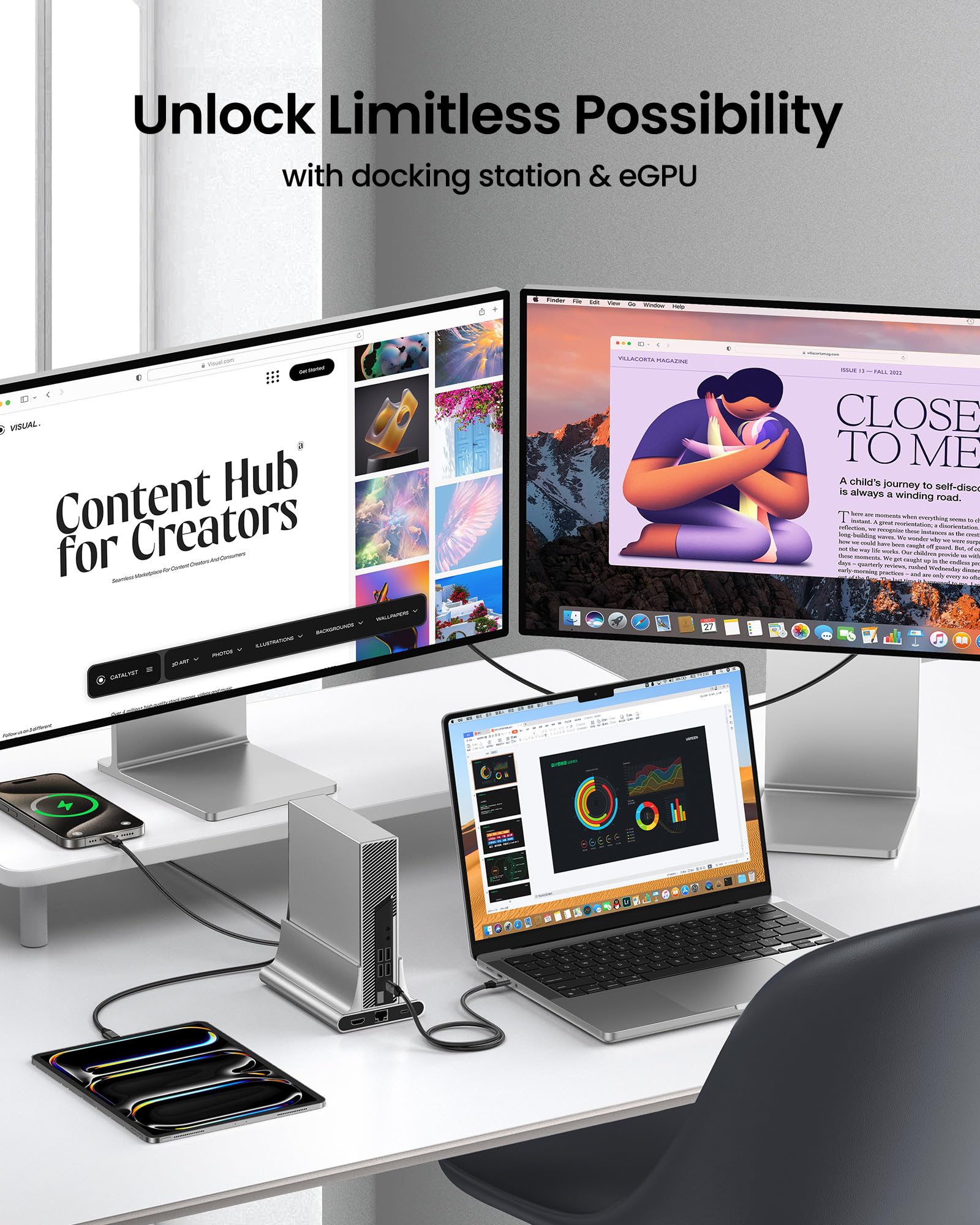 Silkland USB C Monitor Display Cable [4K@144Hz/60Hz 8K@30Hz], USB C 3.2 Gen 2x2 Video Cable, 20Gbps Data Transfer, 240W PD Fast Charge, Type C Cable Compatible with MacBook Pro, iPad, Mac Studio 3.3FT