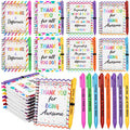 GANGBARU 16 Pcs Employee Appreciation Gifts Bulk Colorful Spiral Notebooks Inspirational Ballpoint Pens Thank You Gifts for Team Coworkers Office Staff Volunteer Assistant