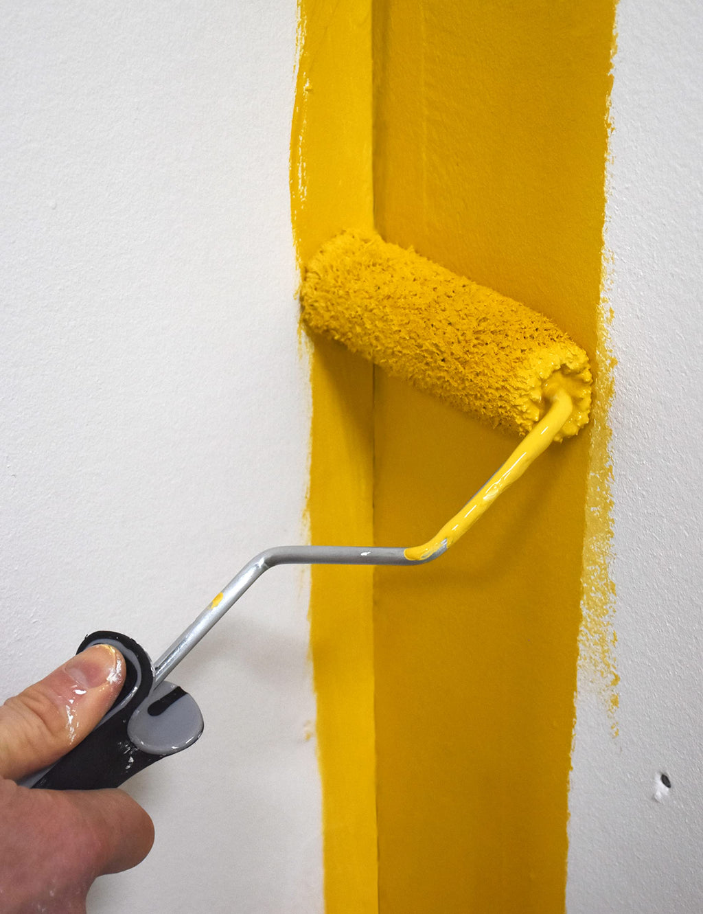 ROLLINGDOG 4 Inch Paint Rollers - Mini Roller Frame with 6PC Microfiber Small Roller Covers with 3/8” Nap for Walls,Cabinets,Furniture Painting