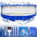 Mini Split Cleaning Kit,Split Air Conditioner Cleaning Cover Waterproof Air Conditioning Service Bag with Drainpipe and Support Plates Wall Mounted Dust Washing AC Clean Kit Use for 9000-18000 BTU