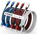 USB C to USB C Cable Nylon Braided 60W 3/3/6/6/10 FT USB Type C Fast Charging Cable for iPhone 17/17 Pro Max/Air/16/16 Plus/16 Pro Max/15/15 Plus, Mac-Book, iPad, Samsung S25/S24/23