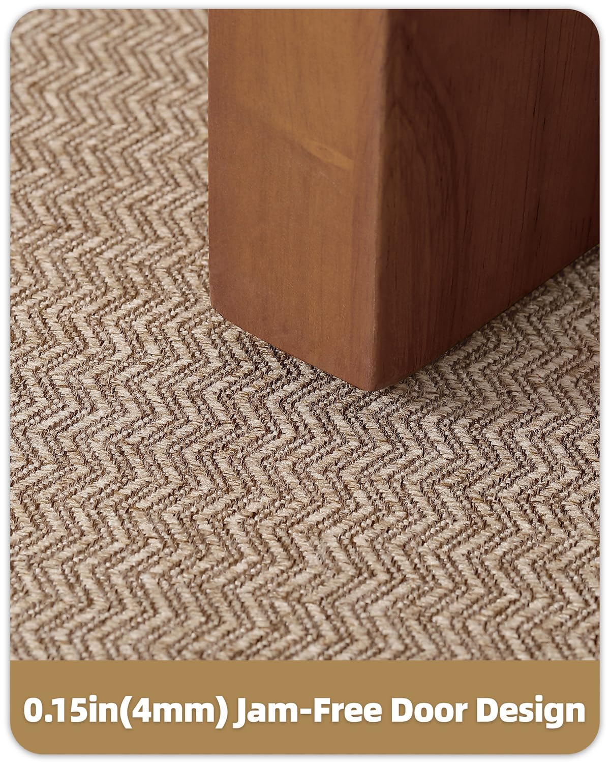 Color&Geometry Front Door Mat Indoor 17"x29.5", Entryway Rugs Non Slip Low Profile Entrance Mat Indoor, Washable Easy Clean Doormat Quick Dry, Dirt Trapper Absorbent Entry Mat, Khaki