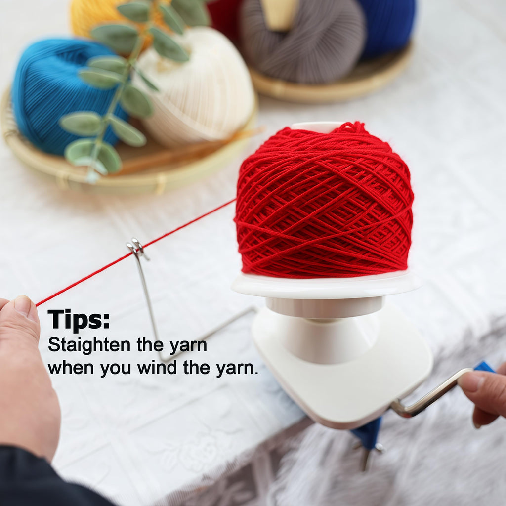 Yarn Winder - Fast & Easy Yarn Ball Winder Tool, No Setup Required Yarn Cake Winder, Portable Manual Yarn Winder for Crocheting & Knitting