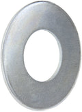 Steel Flat Washer, Zinc Plated Finish, ASME B18.22.1, 2" Screw Size, 2-1/8" ID, 4-1/2" OD, 0.180" Thick (Pack of 5)
