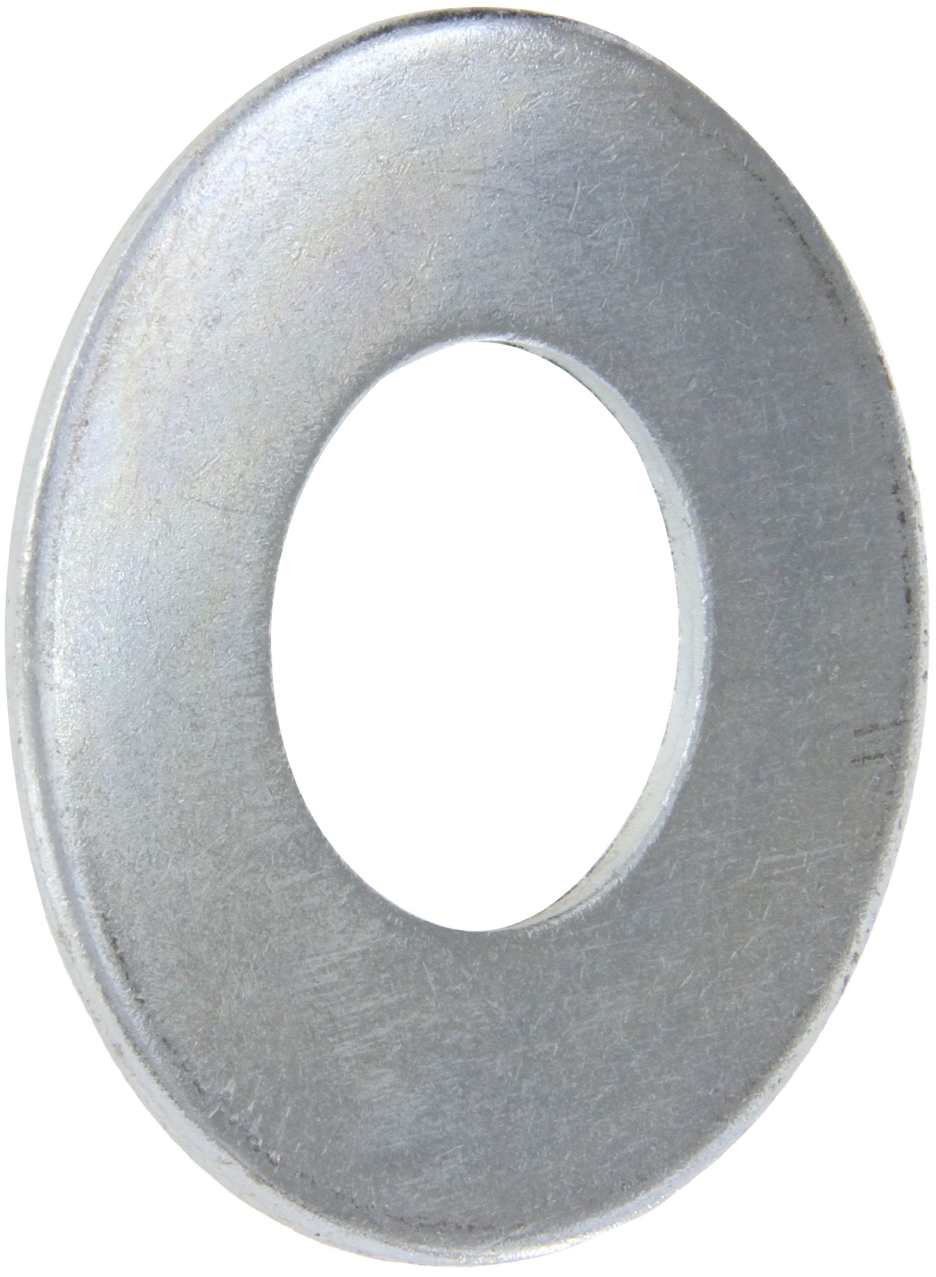 Steel Flat Washer, Zinc Plated Finish, ASME B18.22.1, 2" Screw Size, 2-1/8" ID, 4-1/2" OD, 0.180" Thick (Pack of 5)