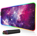 RGB Gaming Mouse Pad - HaiZR 80x30cm Large LED Glowing Keyboard Mouse Pad with 12 Light Modes, Non-Slip Rubber Extended Mousepad Mat for Keyboard,Laptop,Desktop