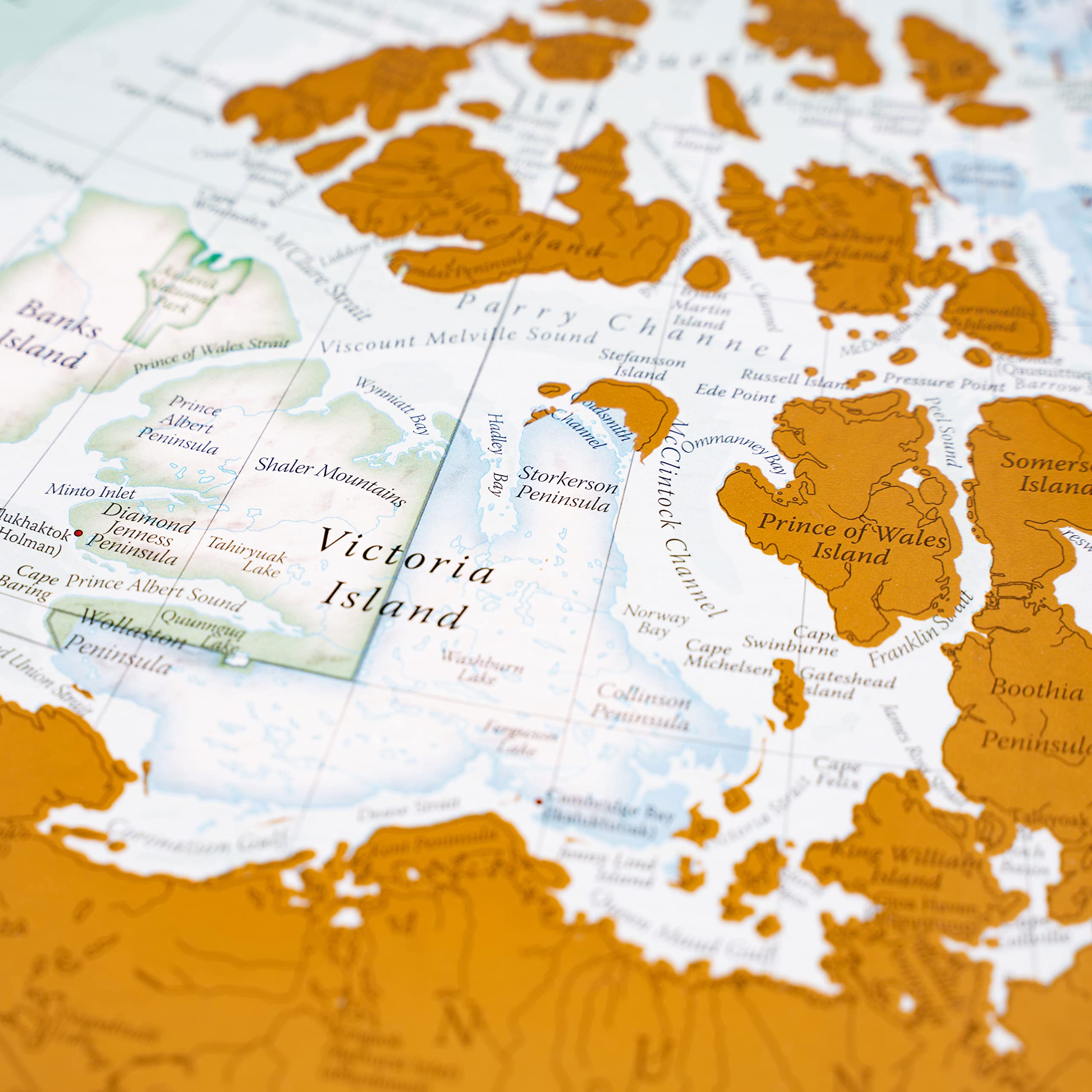 Scratch Off Map of The World Poster - Travel Gift + Bonus Canada Scratch Poster - Maps International - 50 Years of Map Making - Cartographic Detail Featuring Country & State Borders