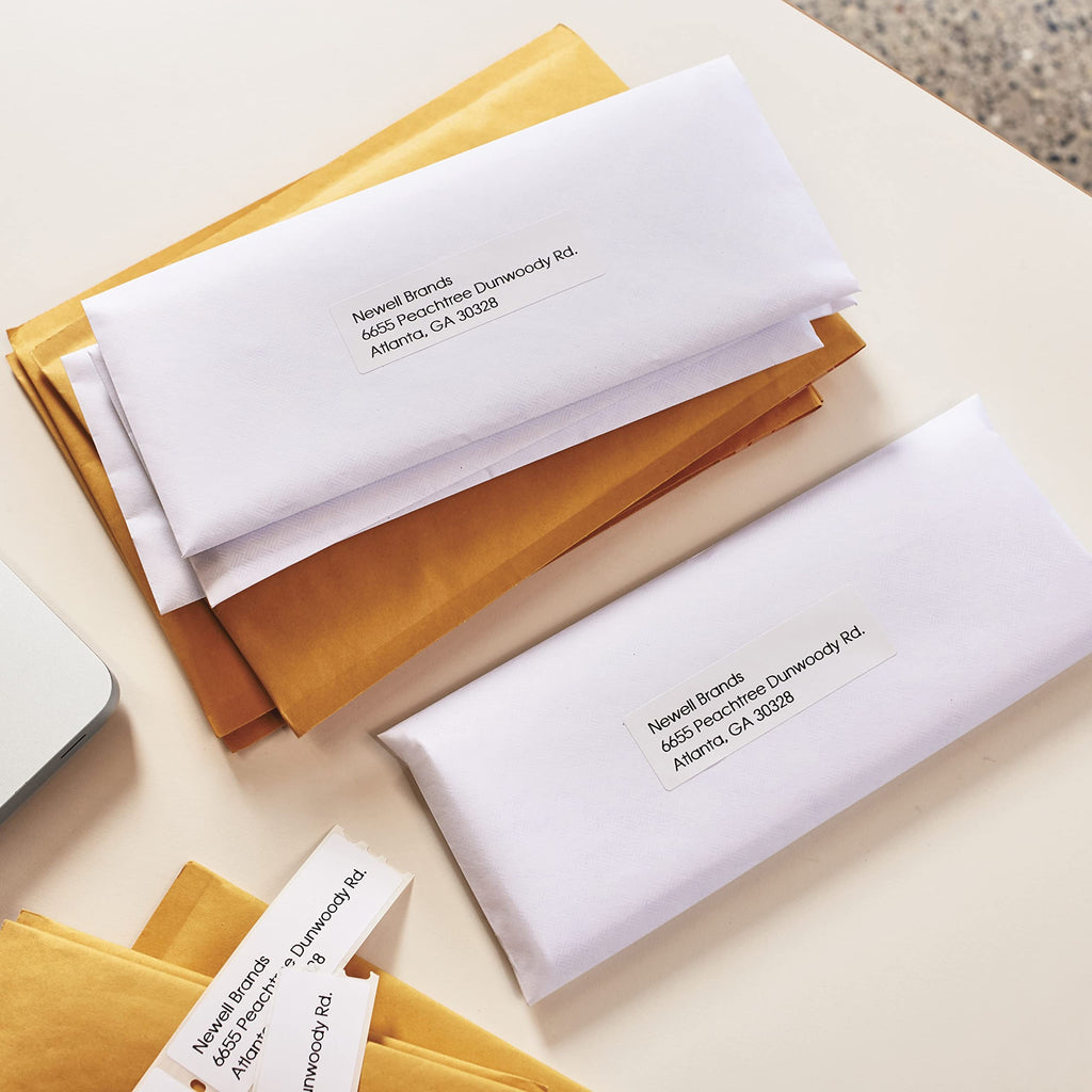 DYMO Authentic LW White Mailing Address Labels, DYMO Labels for LabelWriter Label Printers, 1-1/8" x 3-1/2", 2 Rolls of 260 (520 Total)