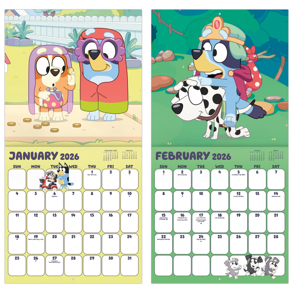 2026 Bluey Wall Calendar