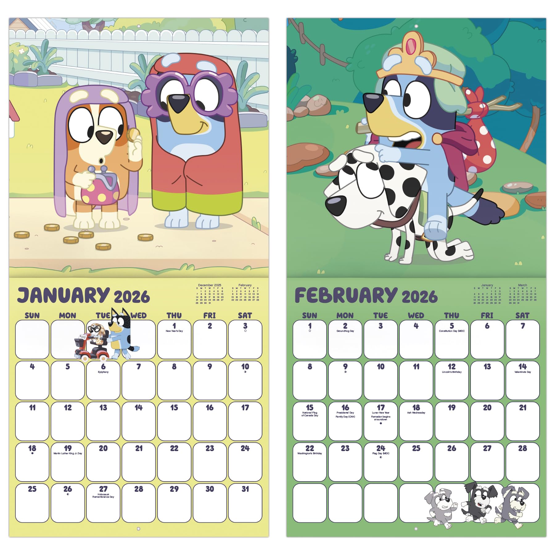 2026 Bluey Wall Calendar