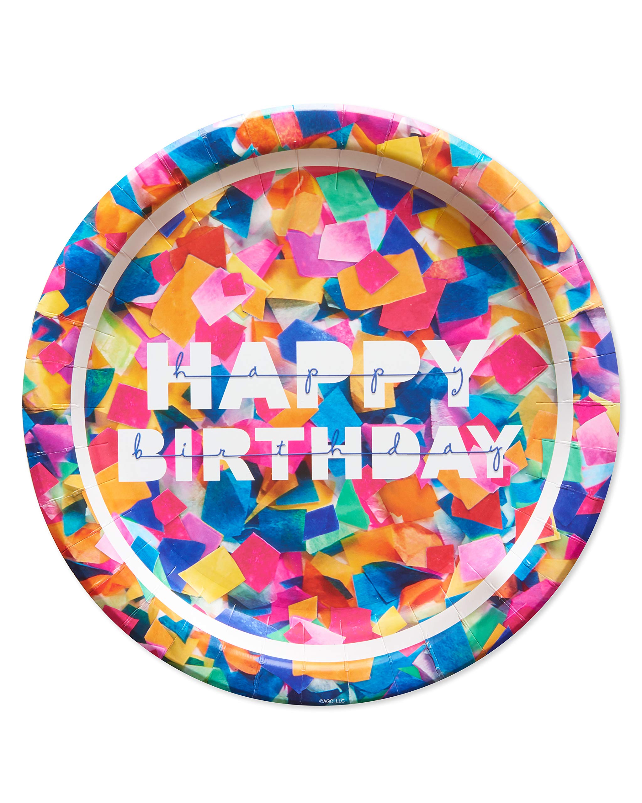 American Greetings 36-Count Confetti Happy Birthday Dinner Plates