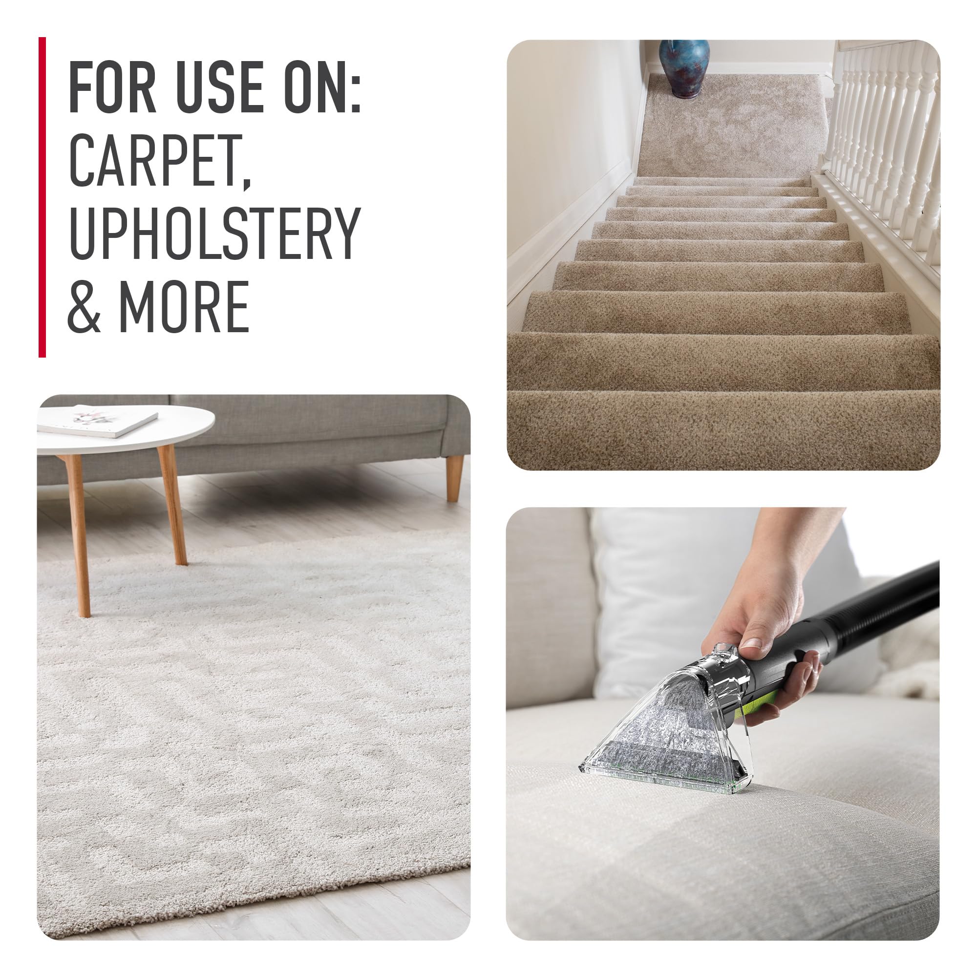Hoover Renewal Carpet Cleaner Solution, 64oz., Fresh Meadows Scent, Everyday Carpet Solution, Removes Dirt and Grime from Carpet and Upholstery, Pair with Hoover Carpet Cleaner Machine, AH31924CA