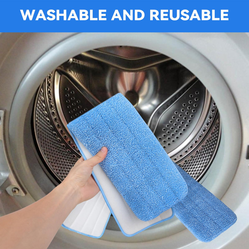 “36" Microfiber Pad for Rubbermaid Commercial 36 Inch Mop Head - 8 Pack Replacement Wet & Dry Commercial Reusable Cleaning Mop Refills Fit for Any Microfiber Flat Mop System 36"”