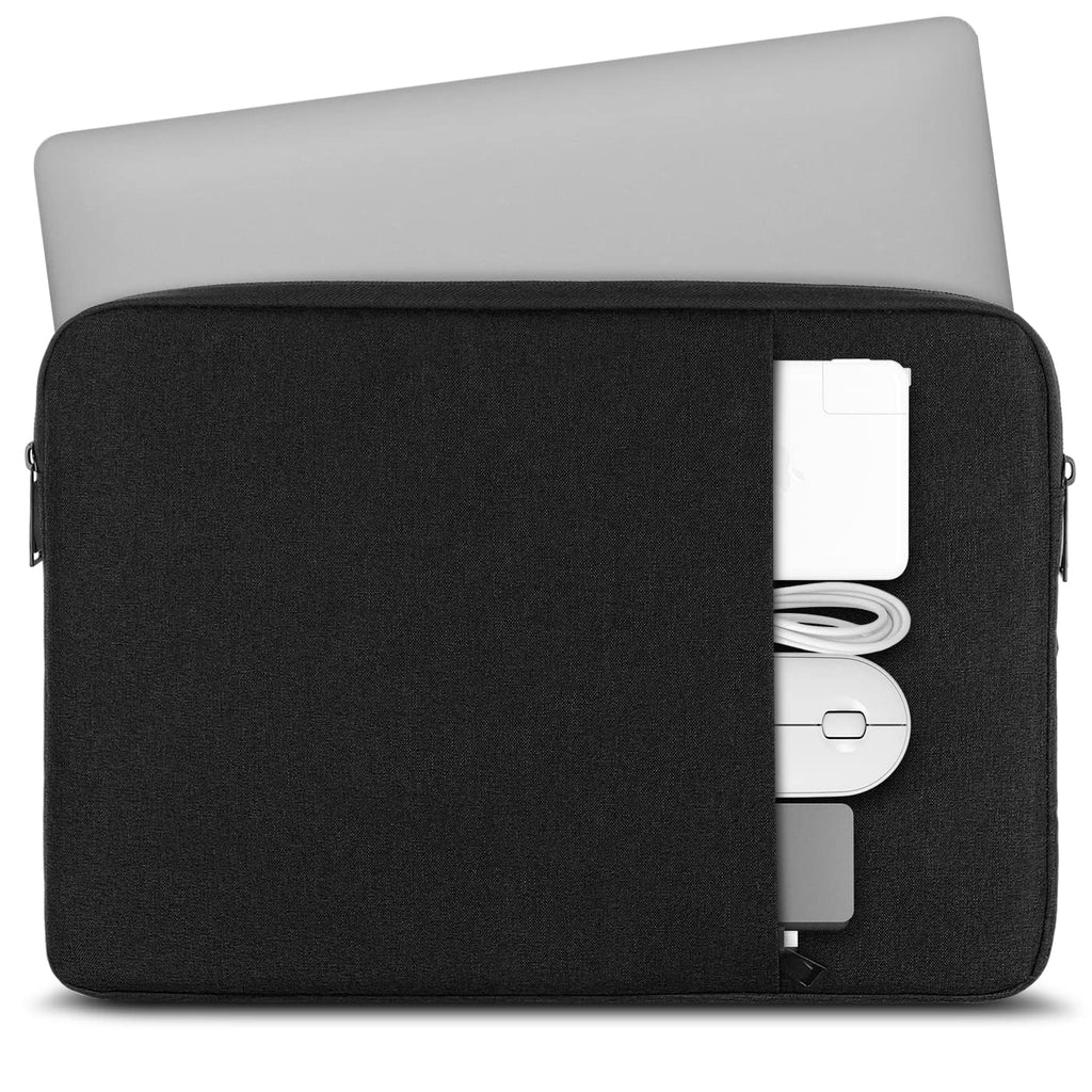Chelory 15.6 Inch Laptop Sleeve for 16 Inch MacBook Pro Max 2019-2024, 15.6 16 Inch Ultrabook Notebook Computer Protective Cover Case, Shockproof Water Resistant Handbag Carrying Bag, Black