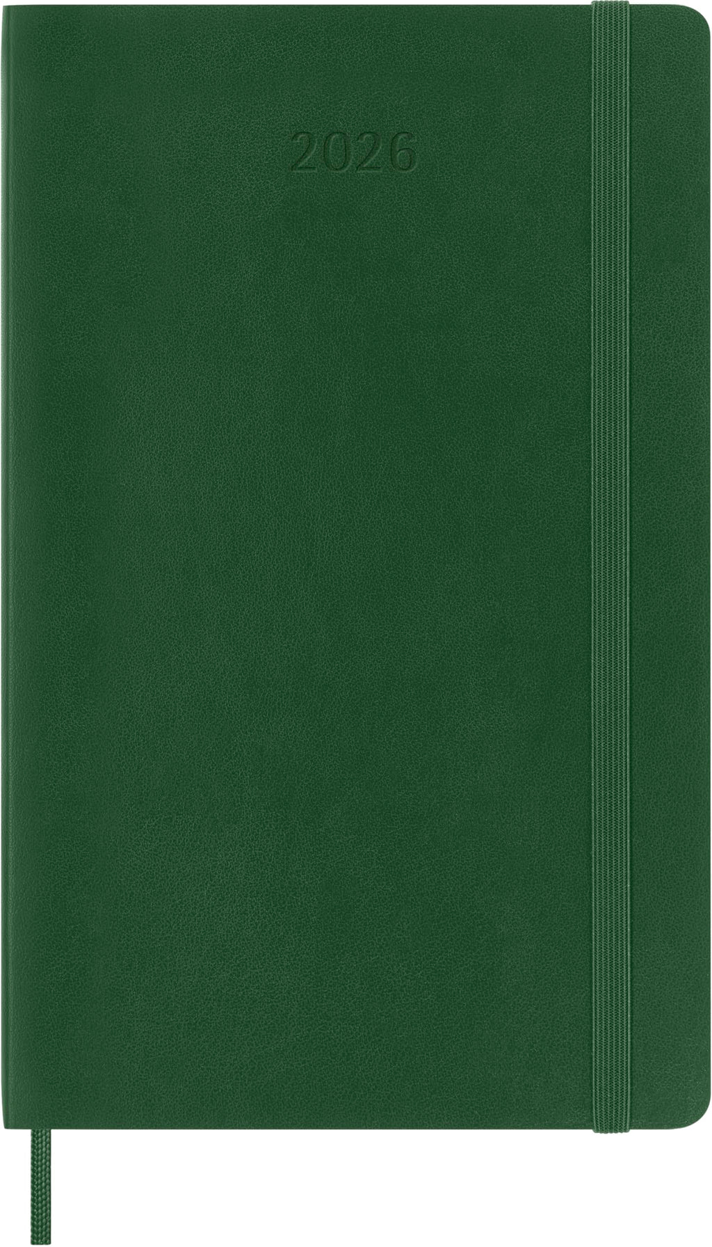 Moleskine Classic 12 Month 2026 Daily Planner, Soft Cover, Large (5" x 8.25"), Myrtle Green, 400 pages
