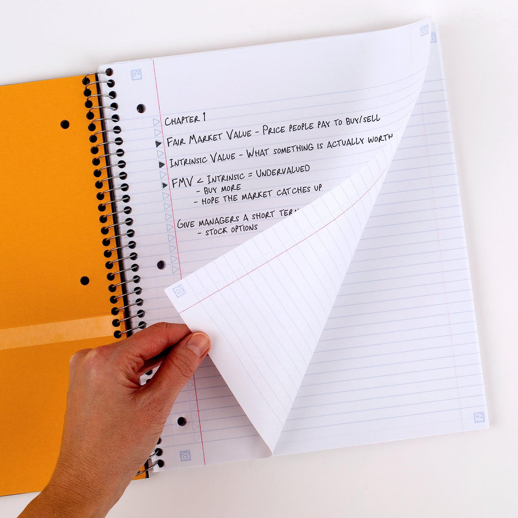 Five Star Spiral Notebook + Study App, 3 Pack, 3 Subject, College Ruled Paper, Fights Ink Bleed, Water Resistant Cover, 8-1/2" x 11", 150 Sheets, Black, White, Purple (820192)
