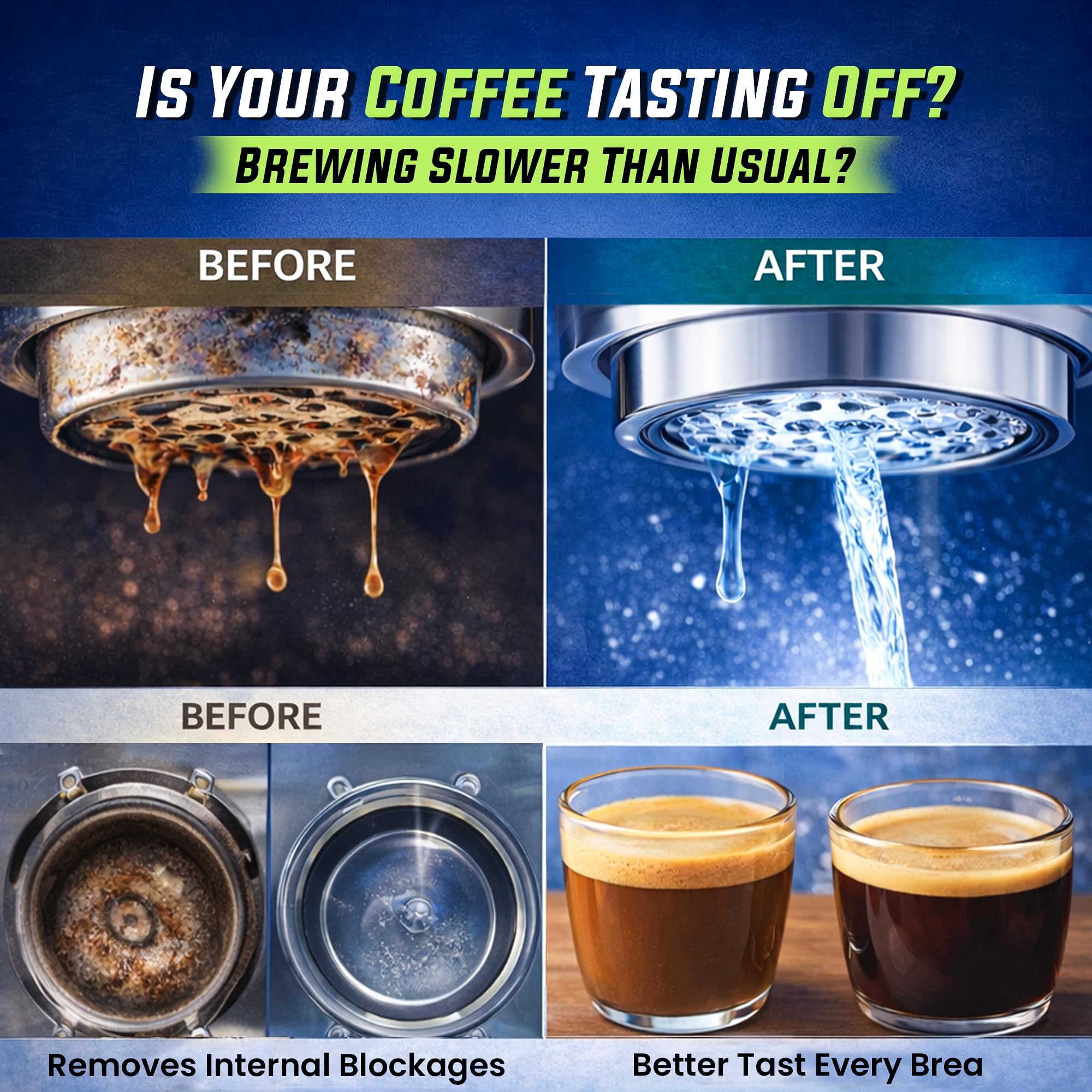 True Fresh coffee maker cleaner descaler tablets pack of 25 Removes limesclae and mineral build ups compatible with espresso keurig and all major brands (25, Pack of 25)