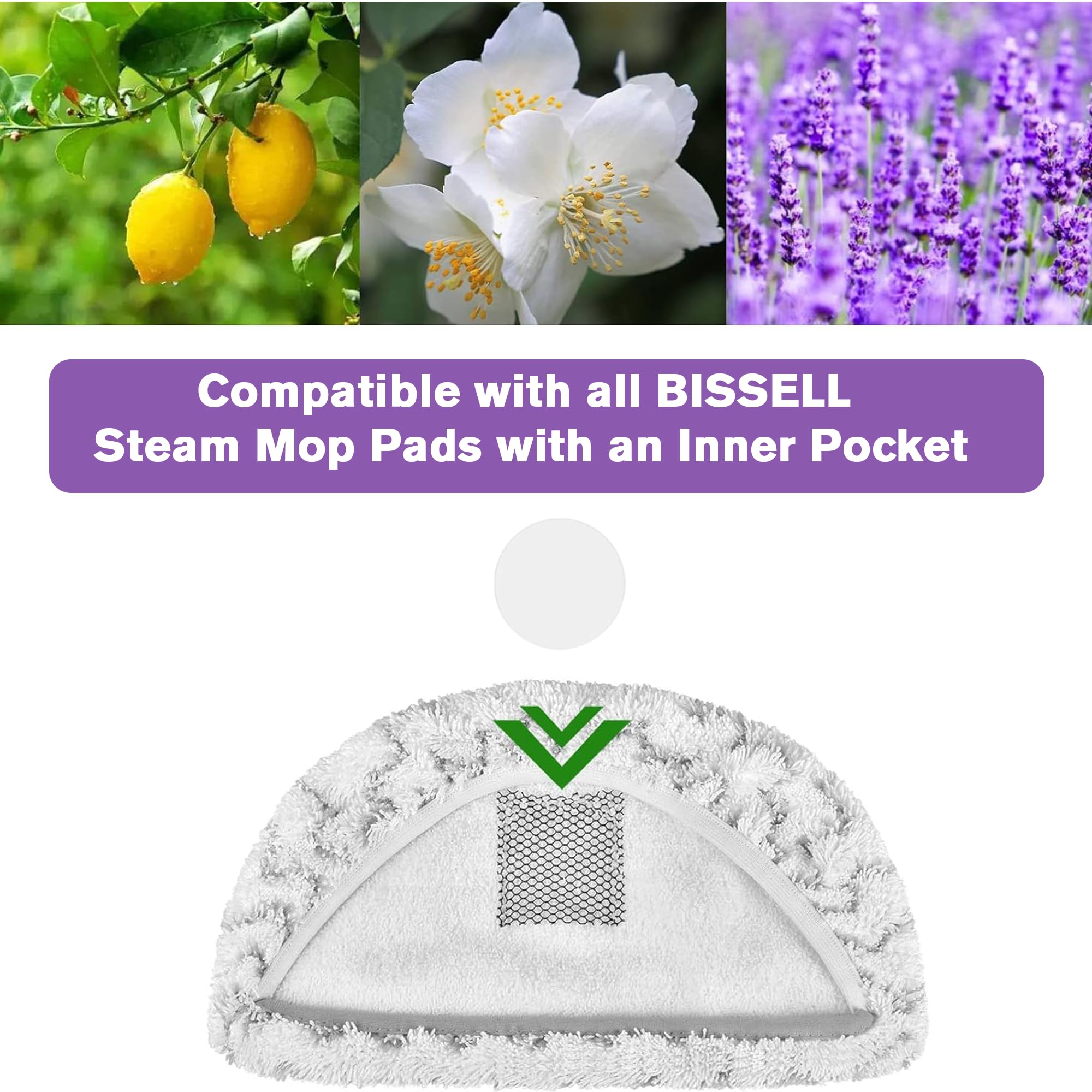 30 Pack Steam Mop Scent Discs Compatible with Bissell Powerfresh and Symphony Series, Fits Model 1940, 1806, 1132