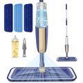 Spray Mops for Hardwood Floor Cleaning: MEXERRIS Wet Mops Dry Dust Mop with 3 Washable Pads for Swiffer Powermop - Flat Mop Home Commercial Mops for Wood Laminate Tile Vinyl Cement Concrete