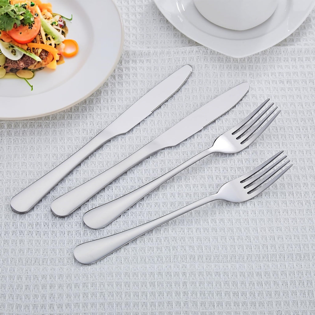 Distfeat 36 Piece Dinner Fork Set (8 Inches) - Premium Stainless Steel Cutlery Forks -Table Forks for Home or Restaurant, Mirror Polished and Dishwasher Safe