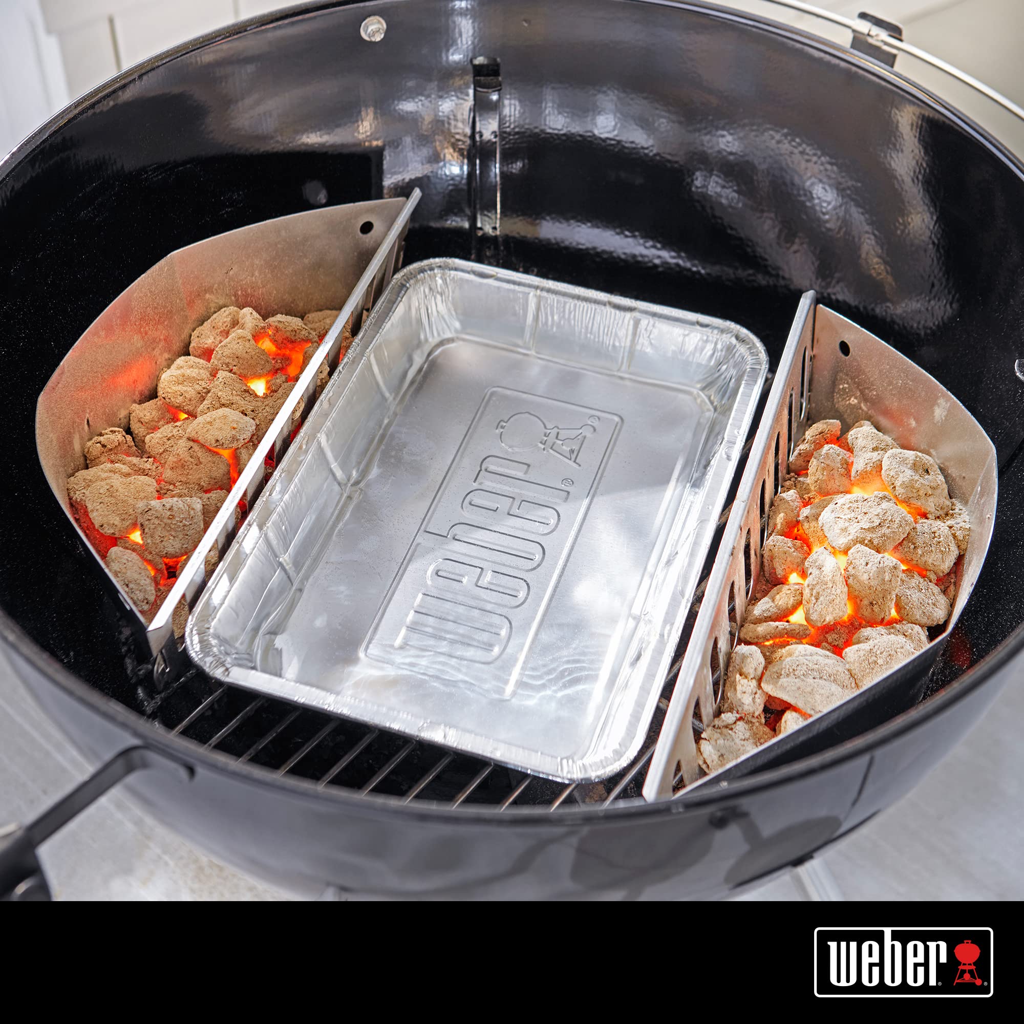 Weber Large Aluminum Drip Pans, for BBQ, Charcoal, Kettle, 10-Pack, (6416)