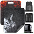Heat Resistant Mat for Air Fryer with Sliding Function, 2 Pcs 12*14 in Heat Resistant Pad Sliding Caddy Countertop Protector Mat Compatible with Cosori Air Fryer 5 QT 5.8 Qt, Ninja Air Fryer
