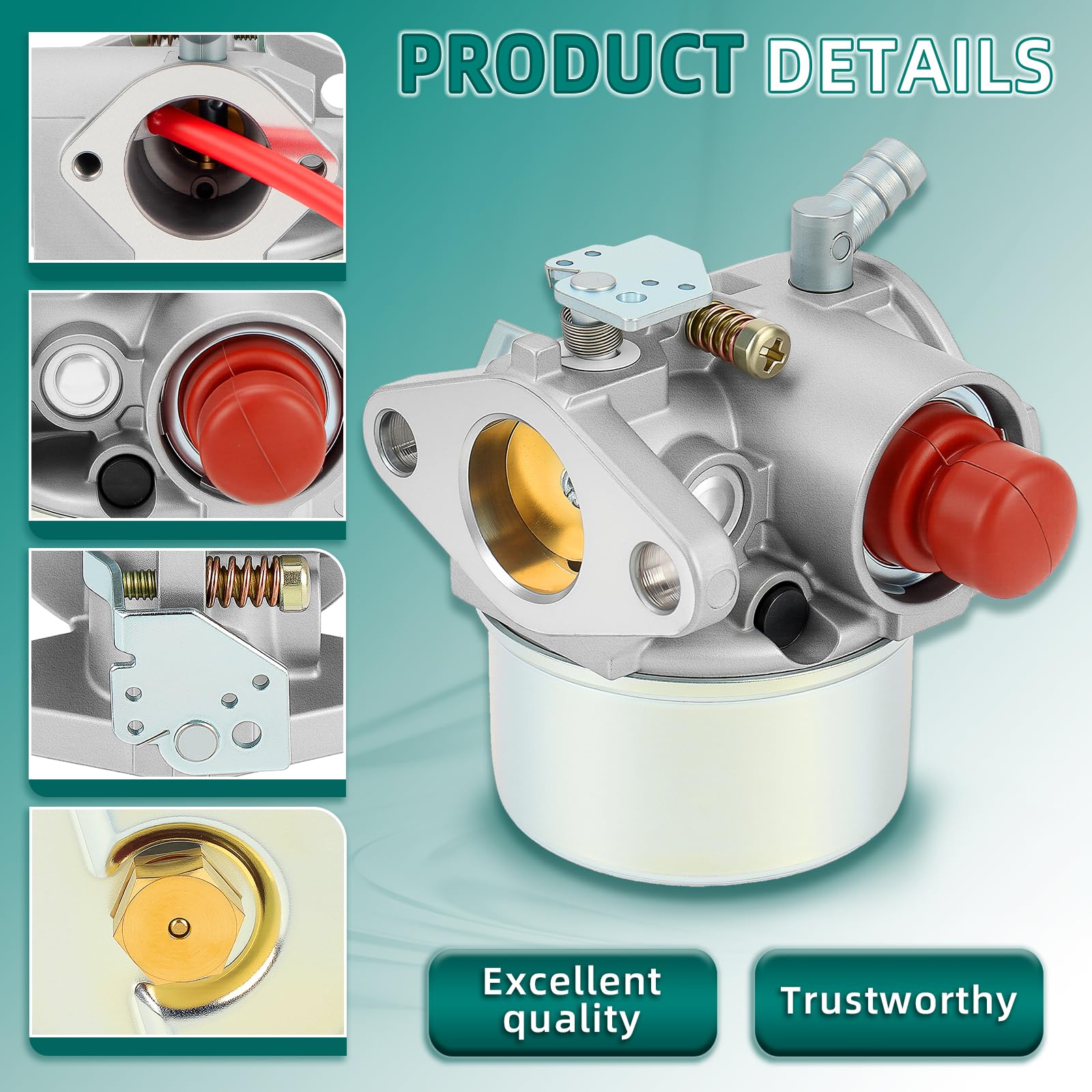 640350 Carburetor for Tecumseh 640350 640303 640271 Sears Craftsman, LV195EA Carb for Tecumseh LEV120 LV195XA LEV105 Mowers Toro 20016 20017 20018 6.75 HP Recycler