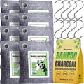 Mayunuo Activated Charcoal Odor Absorber for Strong Odor in Basement, Cars, Closets, Smoke, Shoes. 8 Pack Bamboo Charcoal Air Purifying Bags Deodorizer Odor Eliminator for Home