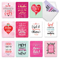 The Best Card Company 36 Assorted Mother's Day Notecards Bulk Box Set 4 x 5.12 Inch w/Envelopes (12 Designs, 3 Each) Greeting Card Pack for Daughter, Girlfriends - Mom Notes AM3138MDG-B3x12