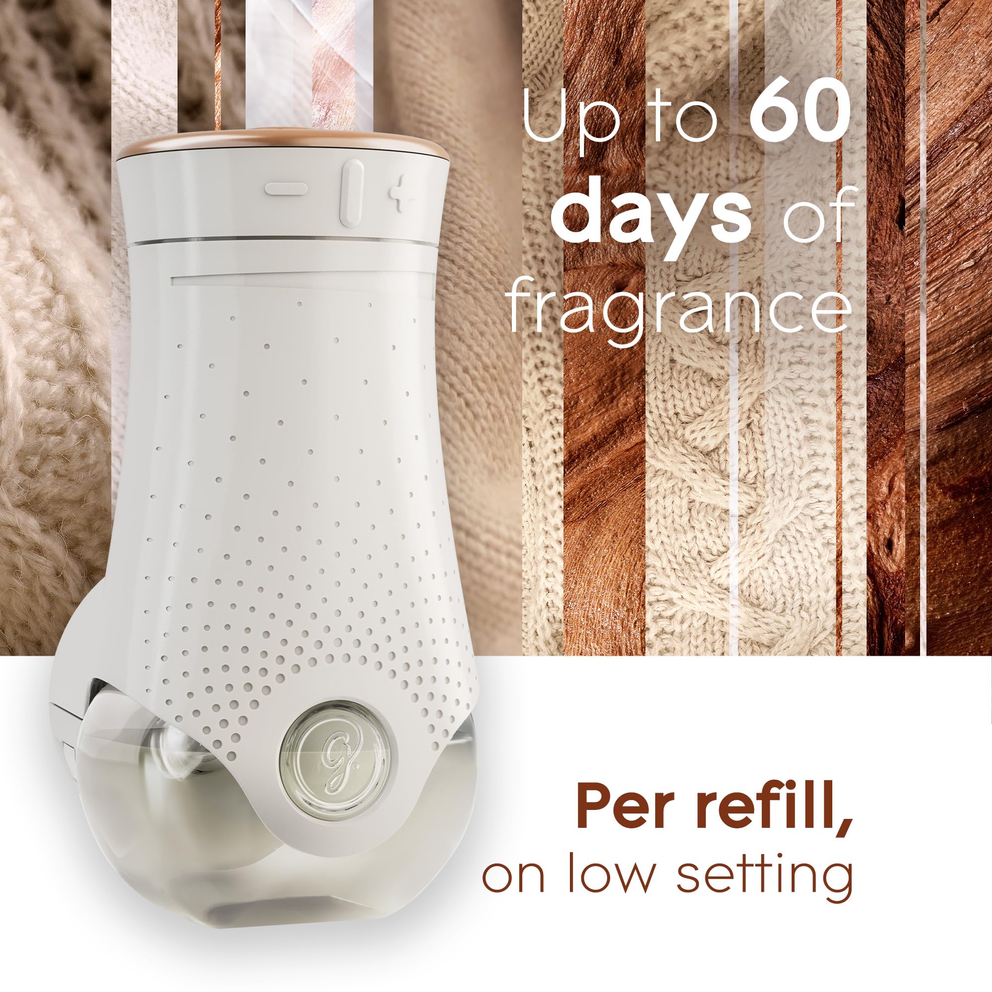 Glade PlugIns Air Freshener Oil Refill, Scented and Essential Oils for Home and Bathroom, Cashmere Woods, 10 Refills