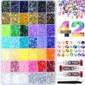 42 Colors 32000Pcs Jelly Rhinestones Bedazzling Kit, 3mm Multicolor Flatback Gems for Crafting, Bedazzle Kit with Tweezers Pen 3Pcs B7000 Glue for Clothes Book Shoes Nails Art Makeup