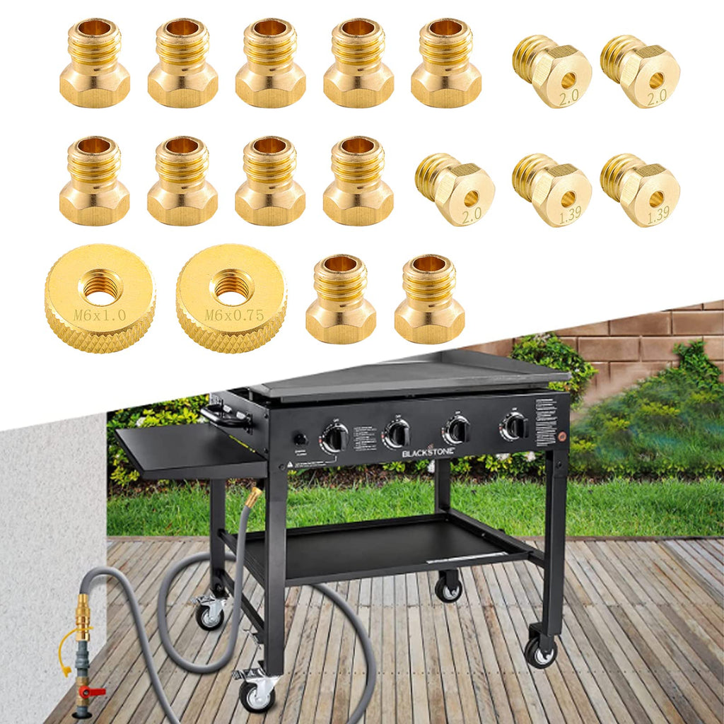Natural Gas Orifices Nozzle Conversion Kit, Propane to Natural Gas Conversion Kit, Compatible with Blackstone 28" & 36" Griddles, Rangetop Combo, Tailgater