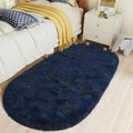 LOCHAS Ultra Soft Children Rugs Room Mat Modern Shaggy Area Rugs Home Decor 2.6' x 5.3', Navy