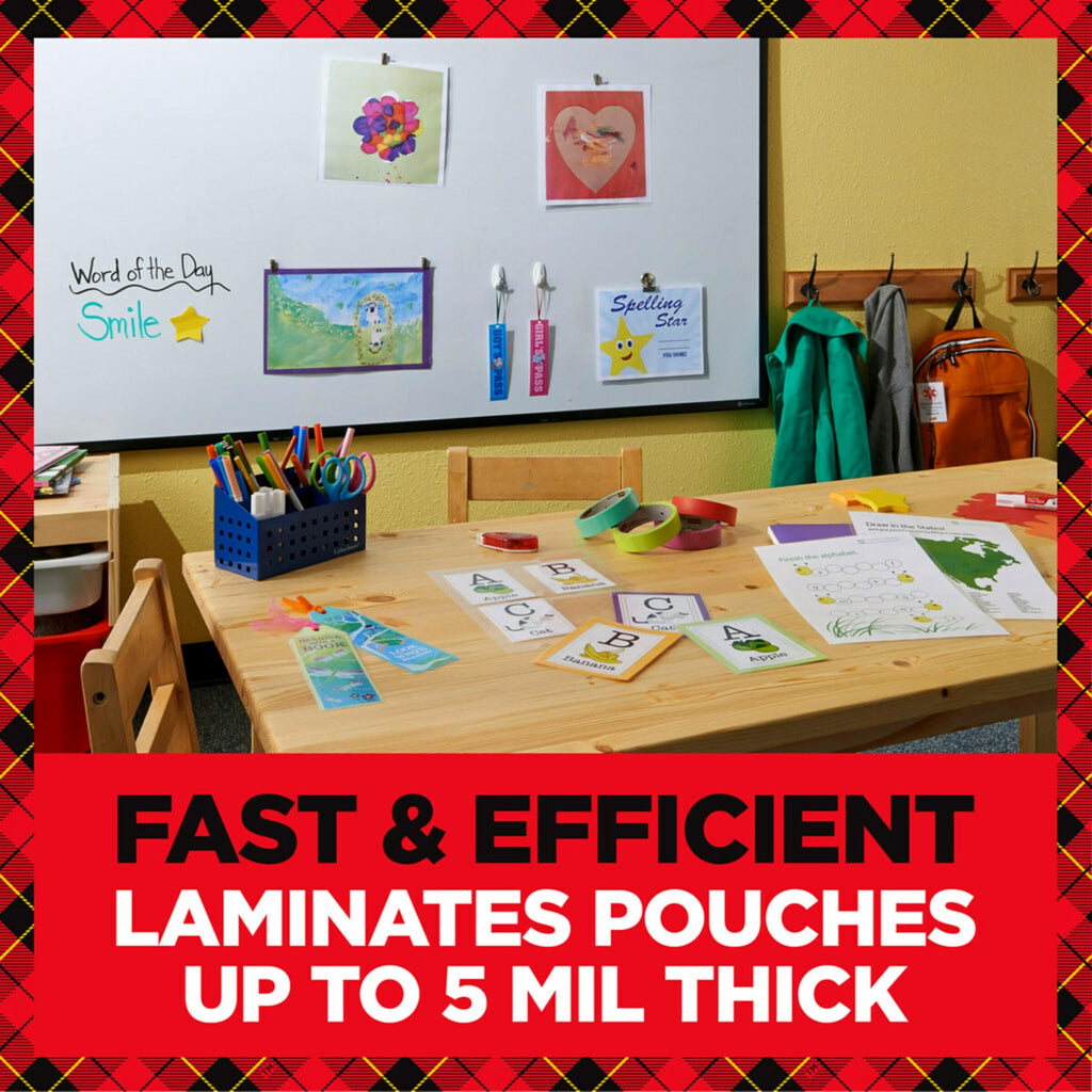 Scotch Thermal Laminating Sheets, 9 in x 11.5 in, 3-Mil Thick, 50 Laminating Pouches