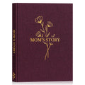Lanpn Mom Life Story Book Journal with 270+ Prompts, Linen Hardcover Mother Story Guided Journal, Mom Memory Keepsake Book to Fill Out, Mother's Day Birthday Christmas Gift for Mom, Purple